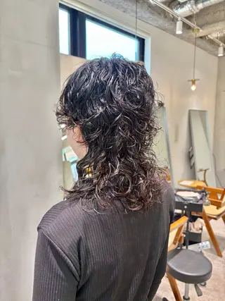 セミロング パーマ ブリーチパーマ 🎀Rumiのヘアスタイル