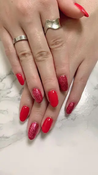 ネイル ネイル💕& まつ毛パーマのネイルデザイン