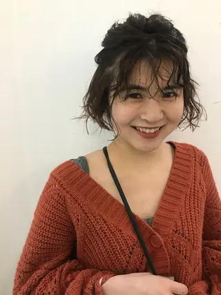 パーマ 💓パーマ，💗 レイヤーカットのヘアスタイル