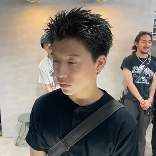 ショート カラー パーマ メンズ 🔥メンズ 特化🔥菊水皐暉🔥のヘアスタイル
