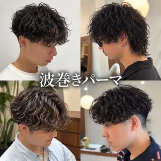 ショート パーマ ヘアアレンジ メンズ 垢抜けメンズカット/ 毛流れパーマ/ユウトのヘアスタイル