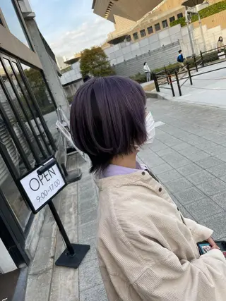 ショート カラー 難波ブリーチカラー 伊藤洋輝のヘアスタイル
