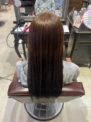 カラー 透明感カラー yuzuna♩のヘアスタイル