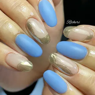 ミディアム ネイル richeri beautyのネイルデザイン