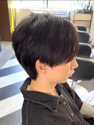 ミディアム カラー パーマ ヘアアレンジ メンズ 伊藤 陸のヘアスタイル
