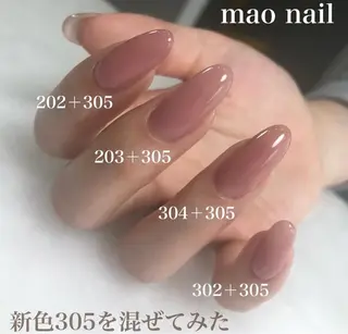 ミディアム めぐみのネイルサロン スタッフ練習のネイルデザイン