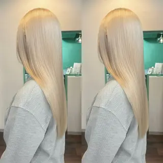 ロング カラー なんば、心斎橋🍓 ハイトーンnicoのヘアスタイル