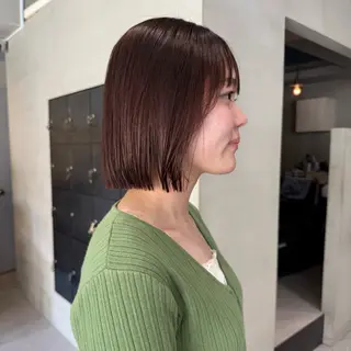 ショート ボブ/グレージュ ブリーチなし/ひなこのヘアスタイル