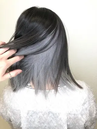 ミディアム 海外風レイヤーカット 👑店長 平松 由のヘアスタイル