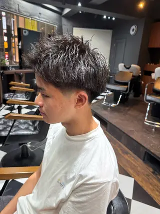 ショート パーマ メンズ専門美容師店長 💈高橋和真💈のヘアスタイル