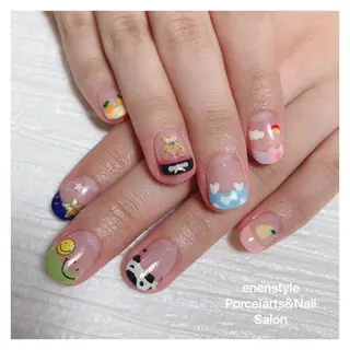 ショート ネイル 🐾enen style 🐾のネイルデザイン