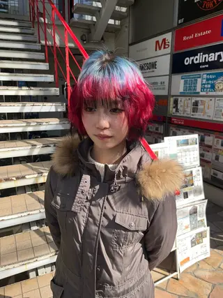 カラー デザインカラー🍬✨ 透明感カラー✨ナナのヘアスタイル