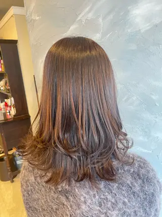 ロング hair make echo滿木あい花のヘアスタイル
