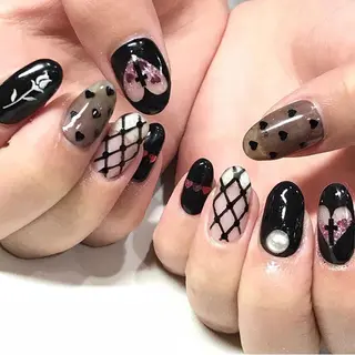ネイル 渋谷／チップ長さ出し 👑アプレgel-xのネイルデザイン