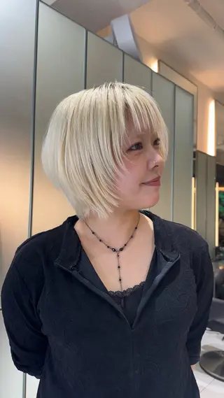 ショート カラー ヘアアレンジ ルナ/モデル募集🎀 /バレイヤージュのヘアスタイル