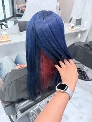 ミディアム カラー 🌺ハイトーン🌺 矢葺 なぎさ🌺🌺のヘアスタイル