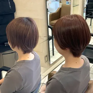 ショート カラー 🫧透明感 ×艶🫧 吉田 陽菜のヘアスタイル