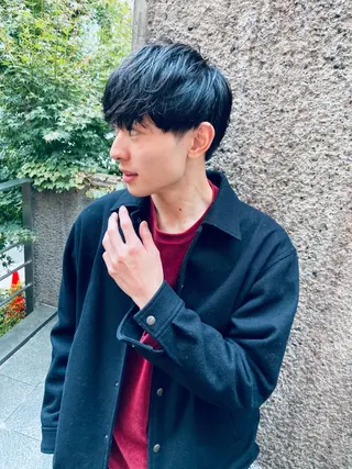 ショート カラー パーマ ヘアアレンジ メンズ ちこ .のヘアスタイル