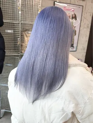 セミロング 🤍ムラ修正ブリーチ 🤍原宿/YUUのヘアスタイル