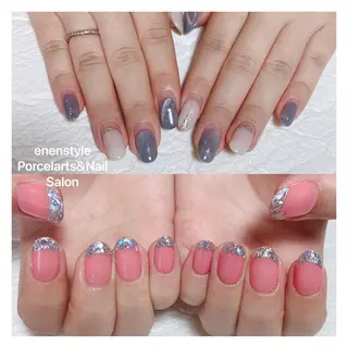 ミディアム ネイル 🐾enen style 🐾のネイルデザイン