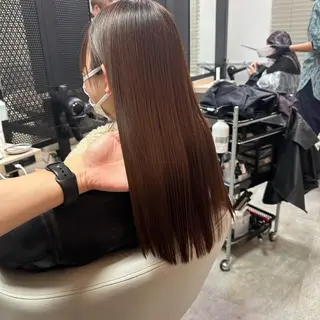 ロング カラー 【渋谷で人気】艶髪× 髪質改善/ツヤカラーのヘアスタイル