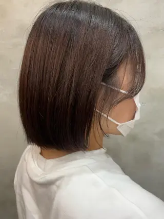 ショート カラー 【ピンク/韓国ヘア/ ヘアセット】亜海のヘアスタイル