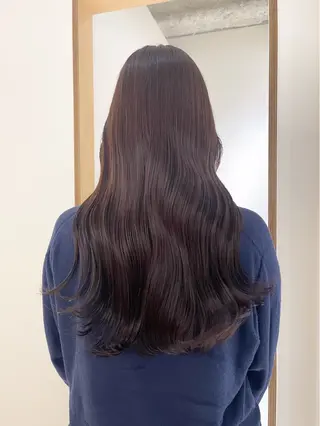 ロング カラー 蜂須賀🐝縮毛矯正 ストレートパーマのヘアスタイル