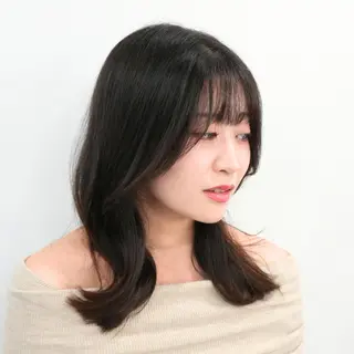セミロング Endearing 銀座/レイヤーカットのヘアスタイル