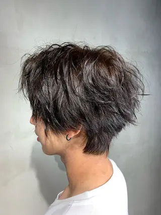 ショート メンズパーマ 工藤勇也のヘアスタイル