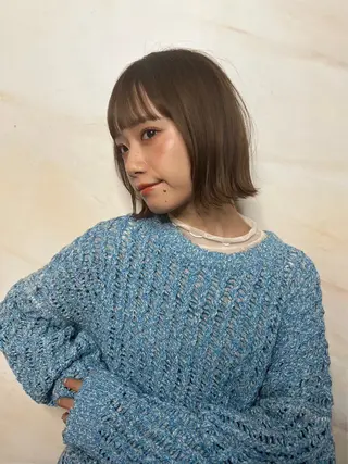 ミディアム 三嶋 陽友のヘアスタイル