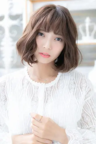 ミディアム カラー パーマ 出川 宙☘️のヘアスタイル