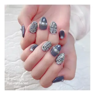 ミディアム ネイル 🐾enen style 🐾のネイルデザイン