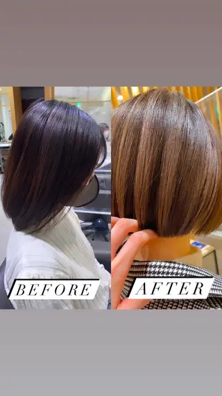 ショート カラー ARMONY秋山輝也 コテ巻き風パーマ特化のヘアスタイル