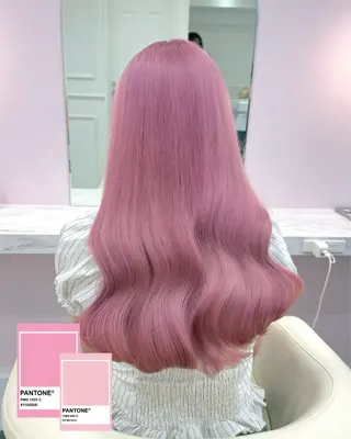 ロング カラー 表参道/ハイトーン/ ブリーチ/みずは🎀のヘアスタイル