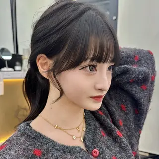 ロング 本田 奈穂美のヘアスタイル