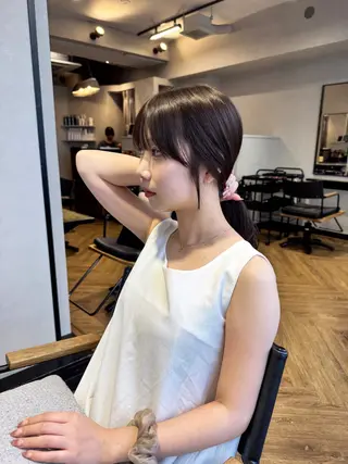 ロング 檜谷 晴　顔周りカットのヘアスタイル