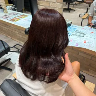 カラー 透明感 カラー/ shoのヘアスタイル