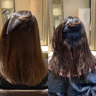 セミロング カラー Lutia  チノ リキマル🍀のヘアスタイル