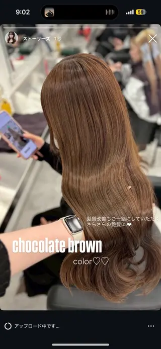 ロング カラー 上品モテヘア🩶 karen🩶のヘアスタイル