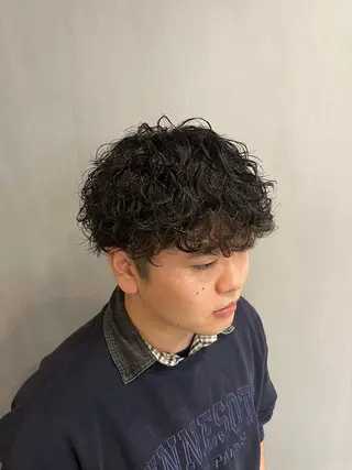 ショート パーマ メンズ 山下和輝/fifth メンズパーマのヘアスタイル