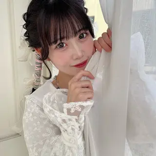 ロング ヘアアレンジ 🎀無料カットモデル 🪞5cm以上いちかのヘアスタイル