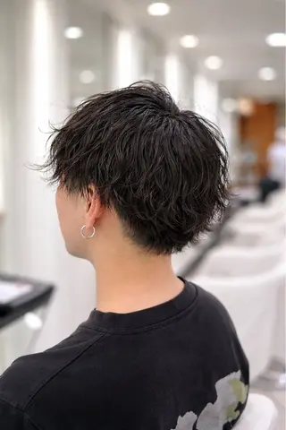 ショート パーマ メンズ 🔥men's特化 🔥三上 拓真のヘアスタイル