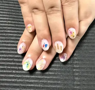 ネイル モチの良さ◉ フィルインネイル♡のネイルデザイン
