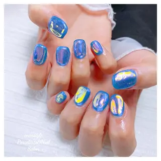 ミディアム ネイル 🐾enen style 🐾のネイルデザイン