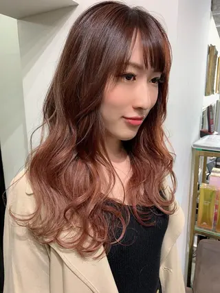 ロング カラー エクステ(レミー毛) NINEのヘアスタイル