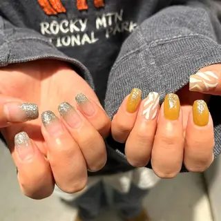 ネイル 🫧ちゅるん/韓国 Ayano𓈒🎀のネイルデザイン