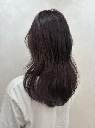 セミロング カラー 🫧透明感/ツヤ髪/ ベージュ いちご🍓のヘアスタイル