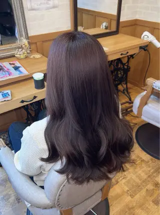 ロング カラー 顔周りカット/透明感 カラー🤍大塚蛍のヘアスタイル