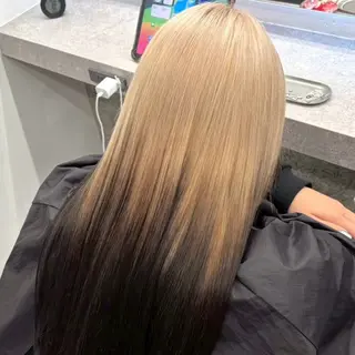 カラー Yoshiいろあそび 八王子/ハイトーンのヘアスタイル