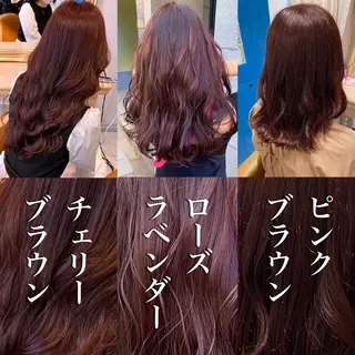 ミディアム カラー ブリーチなし/暖色/ 透明感/ririkaのヘアスタイル